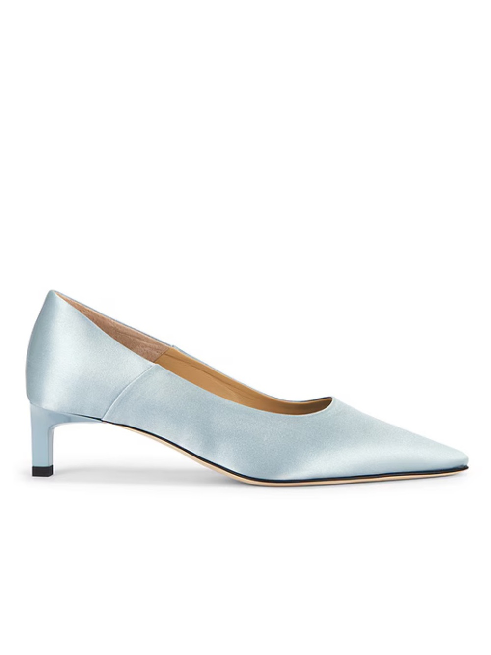 Dear Frances Topo Pumps Blue Low Heels satin shoes something blue Revolve 39 9